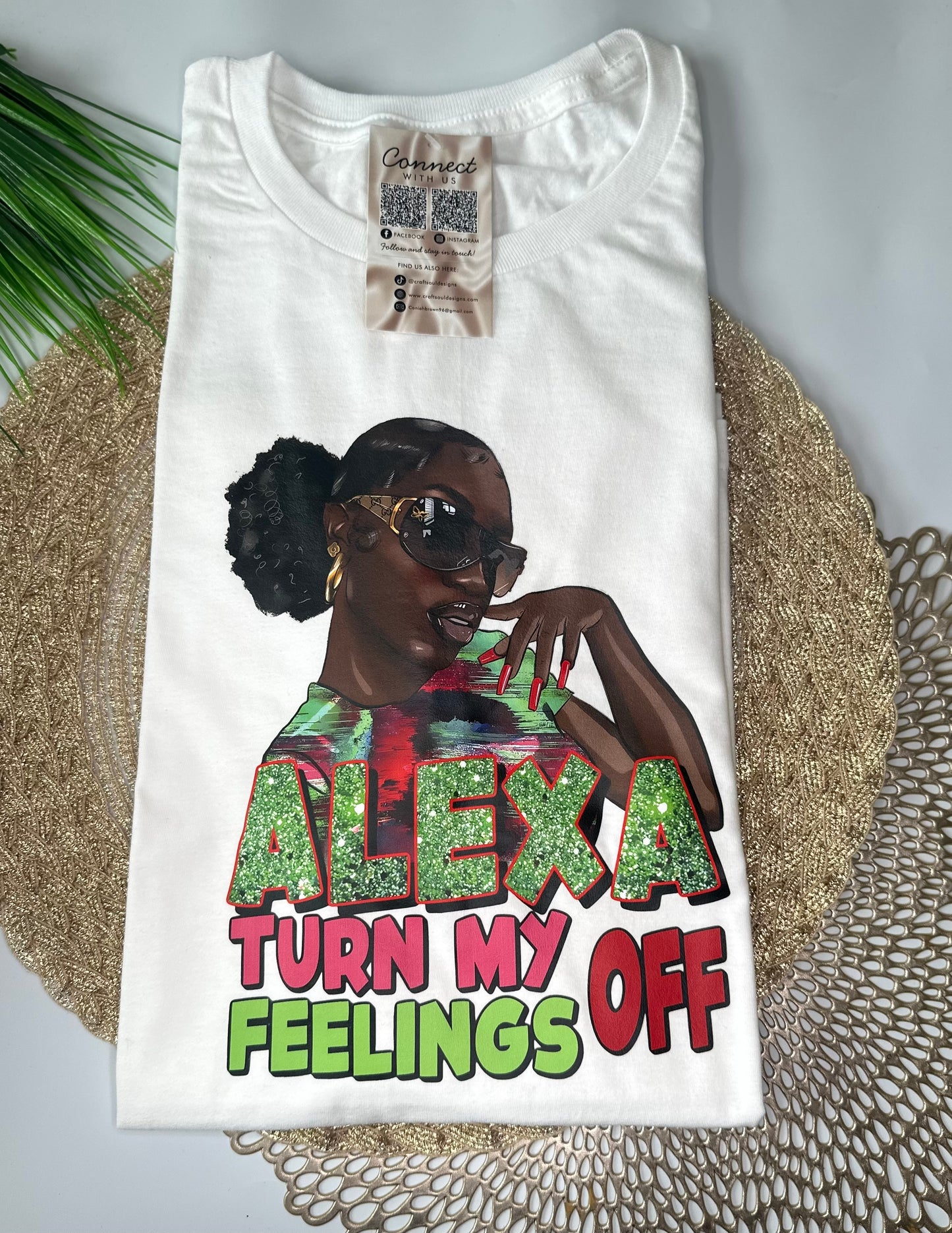 Alexa Turn My Feelings Tee (BK-221)