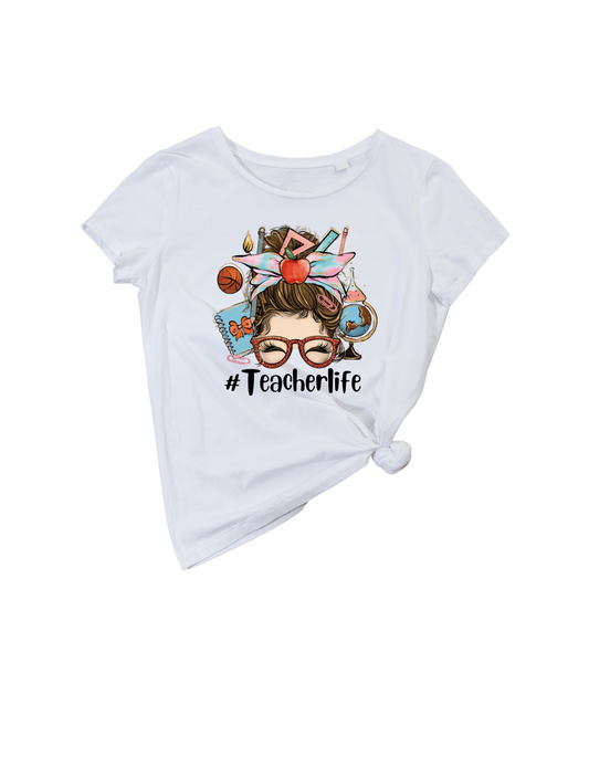 Teacher Life/ 10" Width DTF Transfer (T-109)